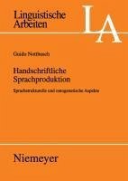 Handschriftliche Sprachproduktion (eBook, PDF) - Nottbusch, Guido