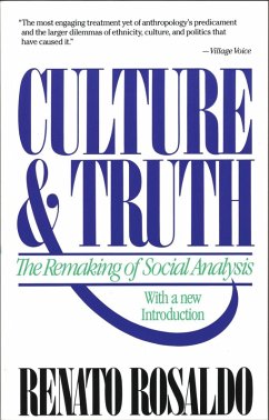 Culture & Truth (eBook, ePUB) - Rosaldo, Renato