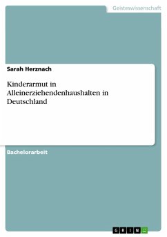 Kinderarmut in Alleinerziehendenhaushalten in Deutschland (eBook, PDF)