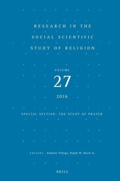 Research in the Social Scientific Study of Religion, Volume 27