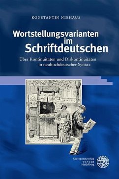 Wortstellungsvarianten im Schriftdeutschen (eBook, PDF) - Niehaus, Konstantin