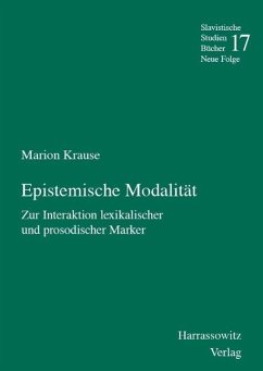 Epistemische Modalität (eBook, PDF) - Krause, Marion