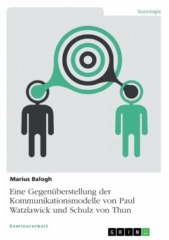Eine Gegenüberstellung der Kommunikationsmodelle von Paul Watzlawick und Schulz von Thun (eBook, PDF) - Balogh, Marius