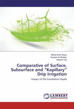 Comparative of Surface, Subsurface and ¿Kapillary¿ Drip Irrigation - Abass, Mohammed;Al-Ghobari, Hussein;Tola, Elkamil