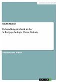 Behandlungstechnik in der Selbstpsychologie Heinz Kohuts (eBook, ePUB)