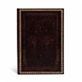 Paperblanks Black Moroccan Old Leather Collection Hardcover Midi Lined Elastic Band Closure 144 Pg 120 GSM Paperblanks Black Moroccan Old Leather Collection Hardcover Midi Lined Elastic Band Closure 144 Pg 120 GSM
