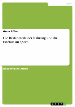 Die Bestandteile der Nahrung und ihr Einfluss im Sport (eBook, ePUB)