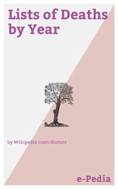 e-Pedia: Lists of Deaths by Year (eBook, ePUB) - Wikipedia contributors