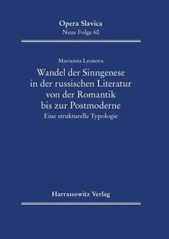 Cover Wandel der Sinngenese in der russischen Literatur von der Romantik bis zur Postmoderne (eBook, PDF)