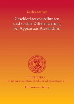 Cover Geschlechtervorstellungen und soziale Differenzierung bei Appian aus Alexandrien (eBook, PDF)
