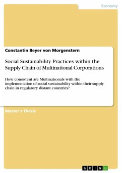Social Sustainability Practices within the Supply Chain of Multinational Corporations (eBook, ePUB) - Beyer von Morgenstern, Constantin