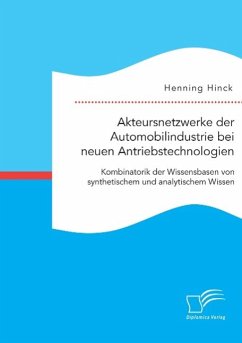 Akteursnetzwerke der Automobilindustrie bei neuen Antriebstechnologien: Kombinatorik der Wissensbasen von synthetischem und analytischem Wissen - Hinck, Henning