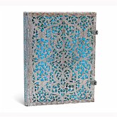 Paperblanks Maya Blue Silver Filigree Collection Hardcover Ultra Lined Clasp Closure 240 Pg 120 GSM Paperblanks Maya Blue Silver Filigree Collection Hardcover Ultra Lined Clasp Closure 240 Pg 120 GSM