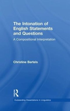 The Intonation of English Statements and Questions - Bartels, Christine