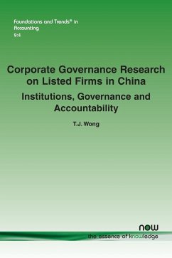 Corporate Governance Research on Listed Firms in China