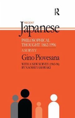 Recent Japanese Philosophical Thought 1862-1994 - Piovesana, Gino K