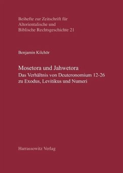 Mosetora und Jahwetora (eBook, PDF) - Kilchör, Benjamin