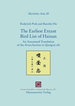 The Earliest Extant Bird List of Hainan (eBook, PDF) - Ptak, Roderich; Hu, Baozhu