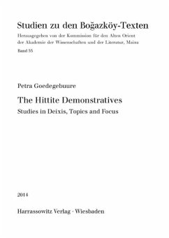 The Hittite Demonstratives (eBook, PDF) Cover The Hittite Demonstratives (eBook, PDF)