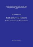 Satzkomplex und Funktion (eBook, PDF) Satzkomplex und Funktion (eBook, PDF)