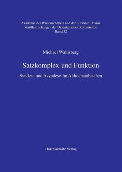 Satzkomplex und Funktion (eBook, PDF) - Waltisberg, Michael