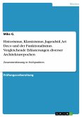 Historismus, Klassizismus, Jugendstil, Art Deco und der Funktionalismus. Vergleichende Erläuterungen diverser Architekturepochen (eBook, PDF)