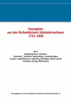 Trauregister aus den Kirchenbüchern Südniedersachsens 1751-1800