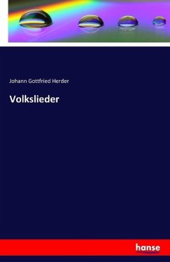 Volkslieder - Herder, Johann Gottfried