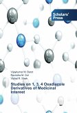 Studies on 1, 3, 4 Oxadiazole Derivatives of Medicinal Interest