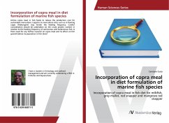 Incorporation of copra meal in diet formulation of marine fish species