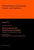 Die Autonomie der Geisteswissenschaften (eBook, PDF)