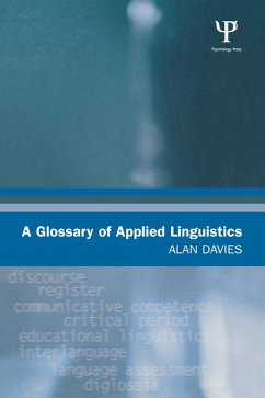 A Glossary of Applied Linguistics (eBook, ePUB) - Davies, Alan