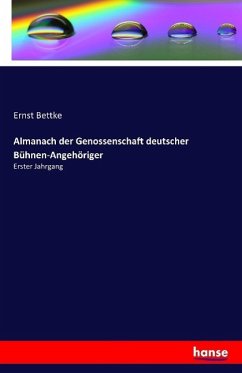 Almanach der Genossenschaft deutscher Bühnen-Angehöriger