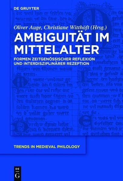 Ambiguität im Mittelalter (eBook, ePUB) Ambiguität im Mittelalter (eBook, ePUB)