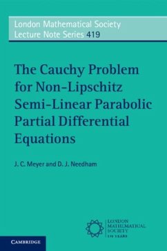 Cauchy Problem for Non-Lipschitz Semi-Linear Parabolic Partial Differential Equations (eBook, PDF) - Meyer, J. C.