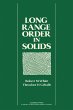 Long Range Order in Solids (eBook, PDF) - Bild 1