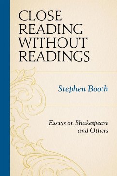 Cover Close Reading without Readings (eBook, ePUB)