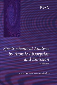 Spectrochemical Analysis by Atomic Absorption and Emission (eBook, PDF) - Lajunen, L.