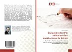 Évaluation des RPS: validation d'un questionnaire de terrain