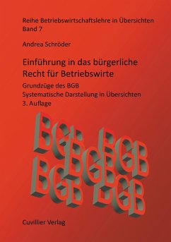 Einführung in das bürgerliche Recht für Betriebswirte - Schröder, Andrea