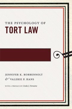 Psychology of Tort Law (eBook, PDF) - Robbennolt, Jennifer K.