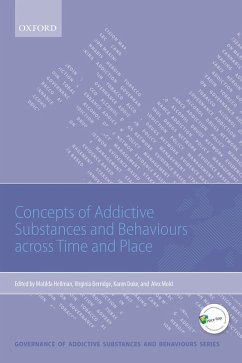 Concepts of Addictive Substances and Behaviours across Time and Place (eBook, PDF)