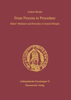 Cover From Process to Procedure. Elders' Mediation and Formality in Central Ethiopia (eBook, PDF)