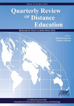 Quarterly Review of Distance Education "Research That Guides Practice" Volume 16 Number 4 2015