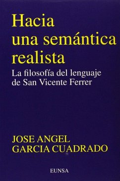 Cover Hacia una semántica realista : filosofía lenguaje S. Vicente Ferrer