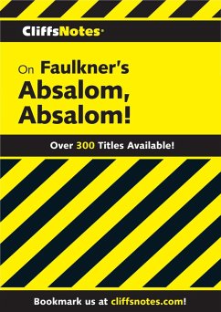 Cover CliffsNotes on Faulkner's Absalom, Absalom! (eBook, ePUB)