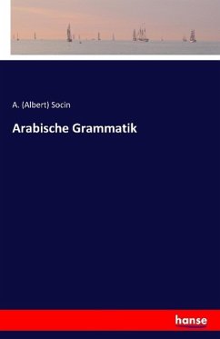 Arabische Grammatik - Socin, Albert