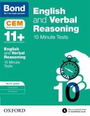 Bond 11+: English & Verbal Reasoning: CEM 10 Minute Tests: Ready for the 2024 exam