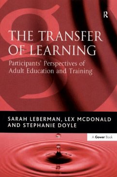 Cover The Transfer of Learning (eBook, ePUB)