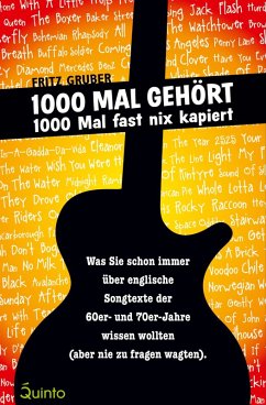 1000 Mal gehört - 1000 Mal fast nix kapiert (eBook, ePUB) - Gruber, Fritz